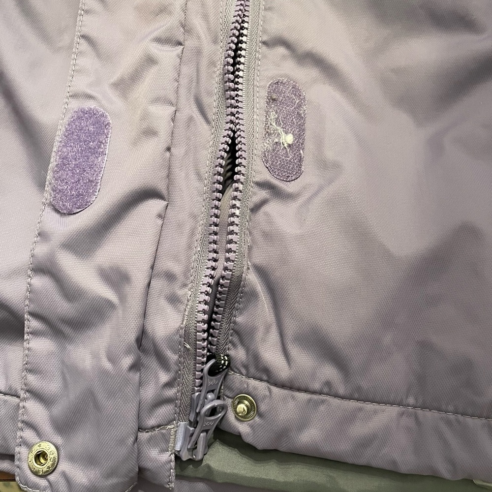 Quest women’s two tone purple/blue with white stripes hooded Ski Jacket size L - Picture 4 of 15